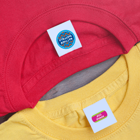 Iron-on Labels for clothes, Stick on clothes labels