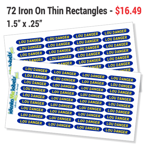 Small Iron-On Name Labels - Stikets