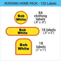Stars and Stripes Nursing Home Label Pack
